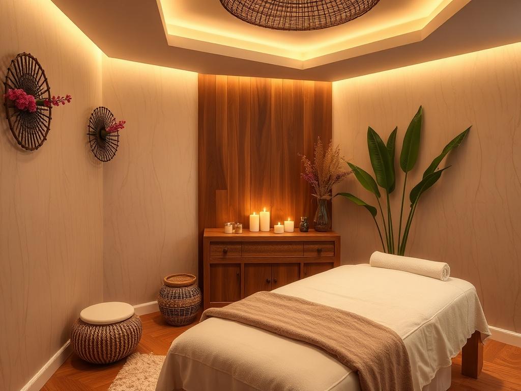sensual massage room. Essential Elements