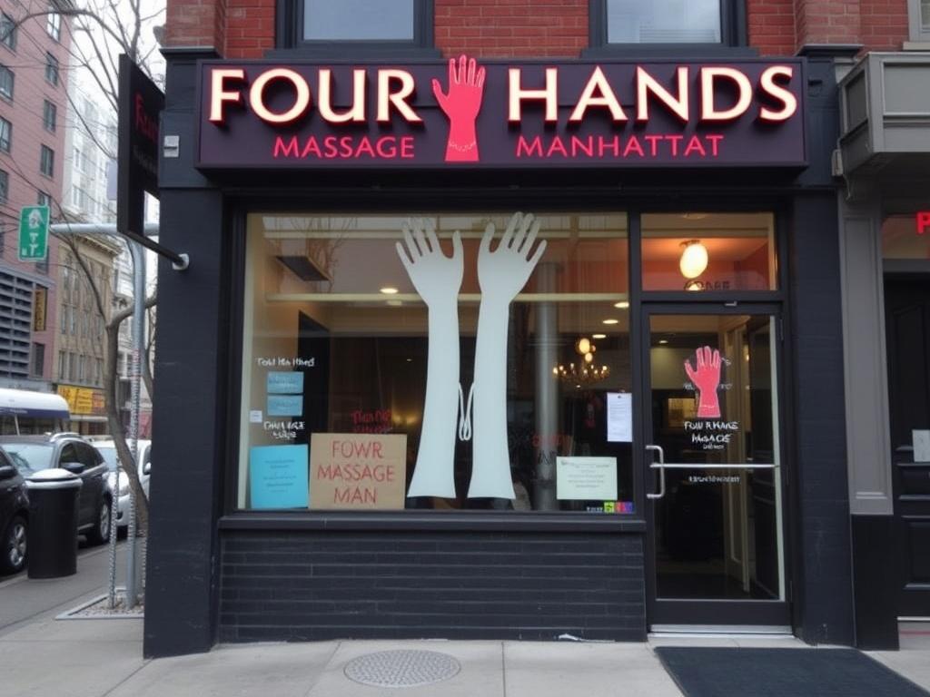 four hands massage manhattan. Images and Visual Suggestions